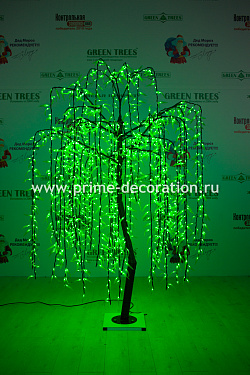 Светодиодное дерево Ива Зеленая