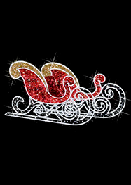 Светодиодные Сани Деда Мороза – купить в Prime Decoration