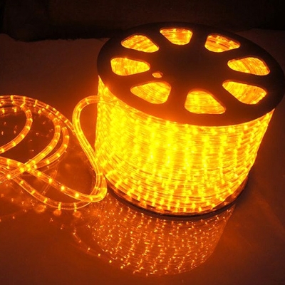 Дюралайт светодиодный LED 3-х проводной, желтый 8888888888888888888888