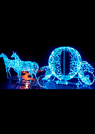 Световая Королевская карета с конями – купить в Prime Decoration