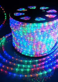 Светодиодный LED дюралайт 3-х проводной, мульти, RGBY – купить в Prime Decoration