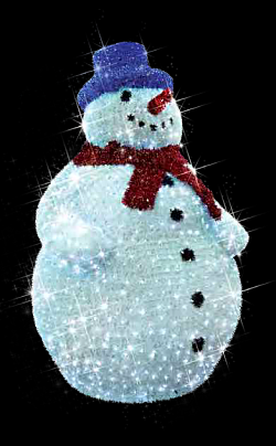 Светодиодная фигура Снеговик