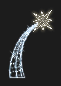 Светодиодная фигура Звезда с кометой – купить в Prime Decoration