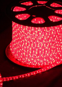 Дюралайт светодиодный 3-х проводной, красный, LED – купить в Prime Decoration