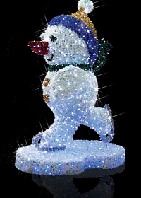  Светодиодный Снеговик на коньках – купить в Prime Decoration