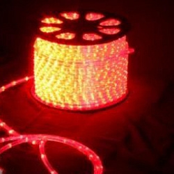 Дюралайт светодиодный LED 2-х проводной, красный