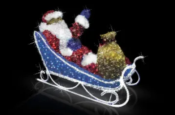 Светодиодные Деды морозы и сани