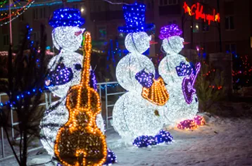 Светодиодные снеговики