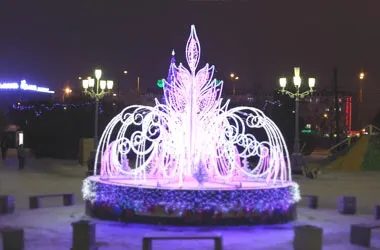 Новогодние фонтаны